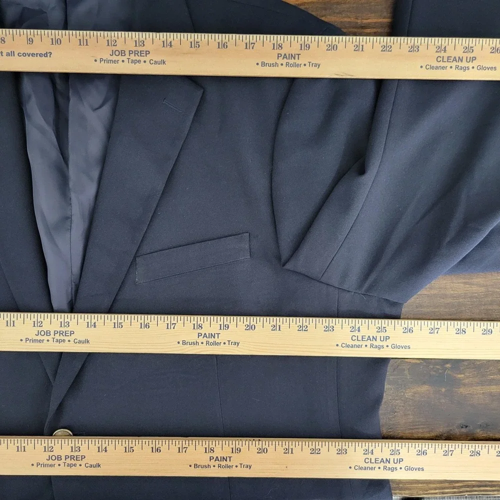 Dockers Men's Sport‎ Coat Blazer Two Button Deep Navy Polyester Size 48R